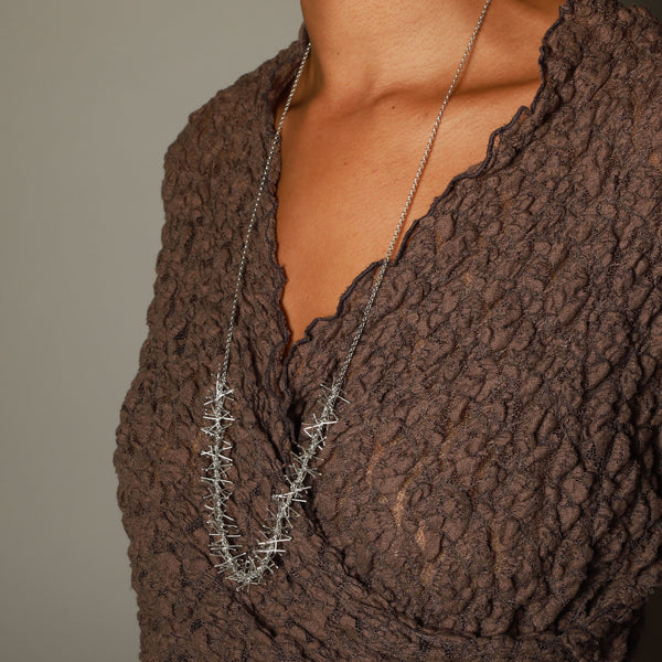 Felicity Jane Large — 'A Touch of Tinsel' Silver Necklace