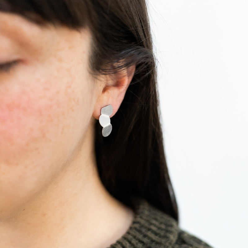 Ferro Forma — Small Sequence Earrings in Stainless Steel