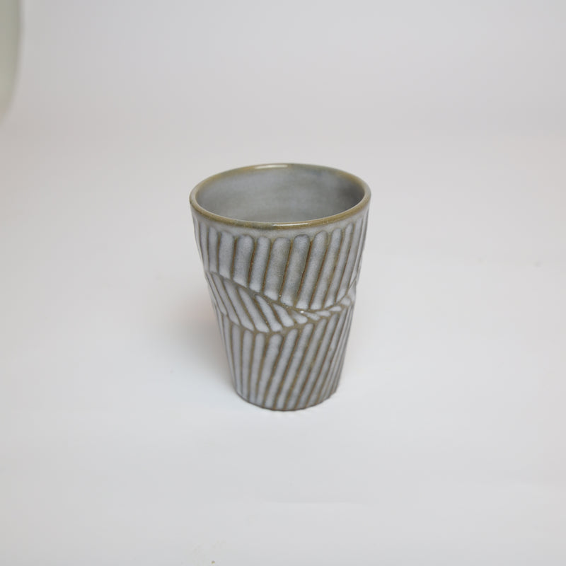 Terunobu Hirata —  Fluted Cup in Straw White