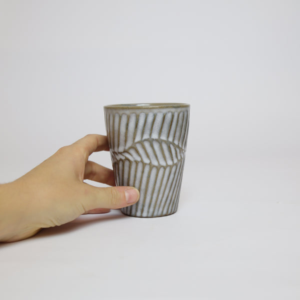 Terunobu Hirata —  Fluted Cup in Straw White