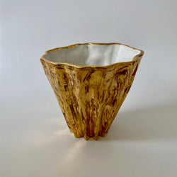 Kirsten Perry — Gold Pleated Vase