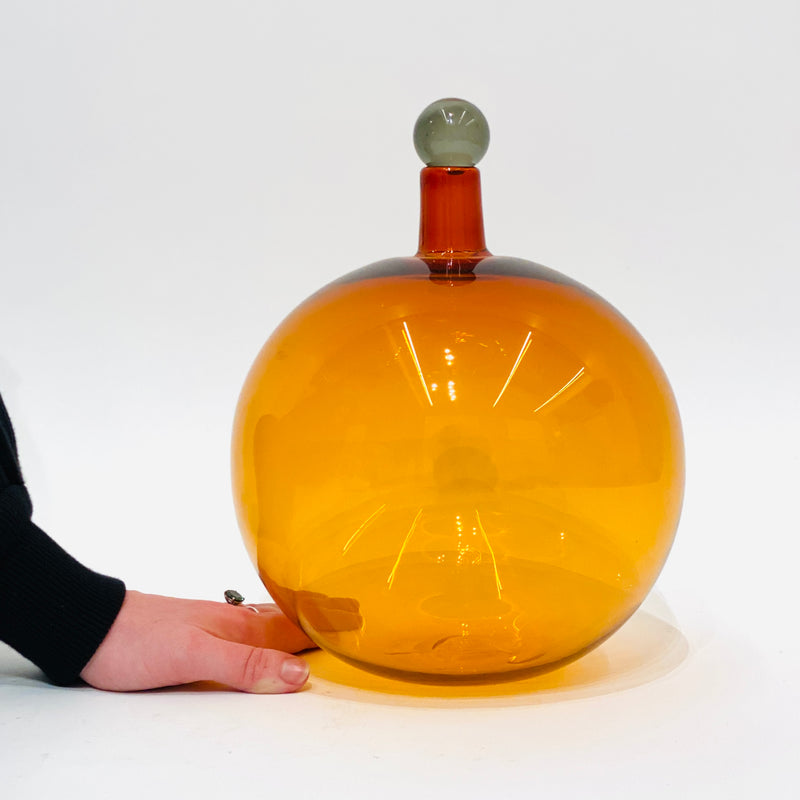 Drew Spangenberg - Oversized 'Ensemble Series' Decanter with Stopper in Orange
