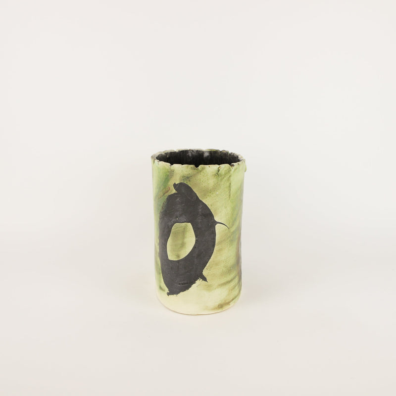 Jill Symes —  Sculptural Oval Vessel Dry Glaze