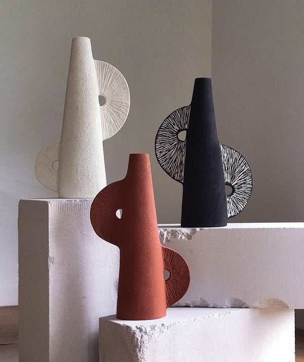 Jan Vogelpoel — 'Convergence' Sculpture in Terracotta