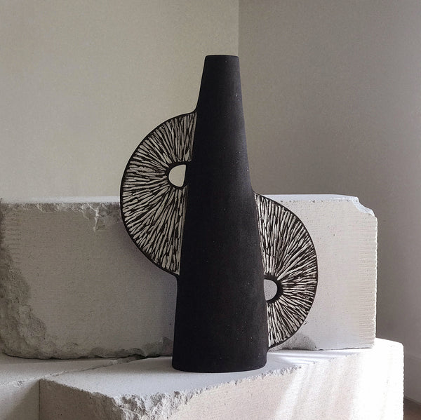 Jan Vogelpoel — 'Convergence' Sculpture in Black