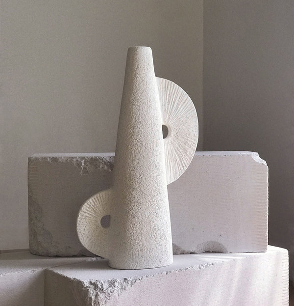 Jan Vogelpoel — 'Convergence' Sculpture in Warm White