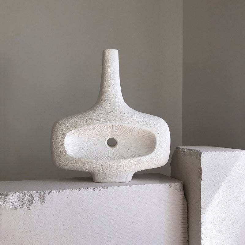 Jan Vogelpoel — 'Deja Vu' Ceramic Sculpture in White