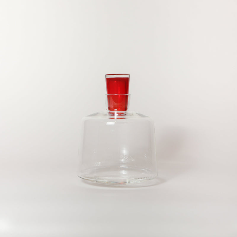 Katie-Ann Houghton – Babushka Glass Decanter in Red