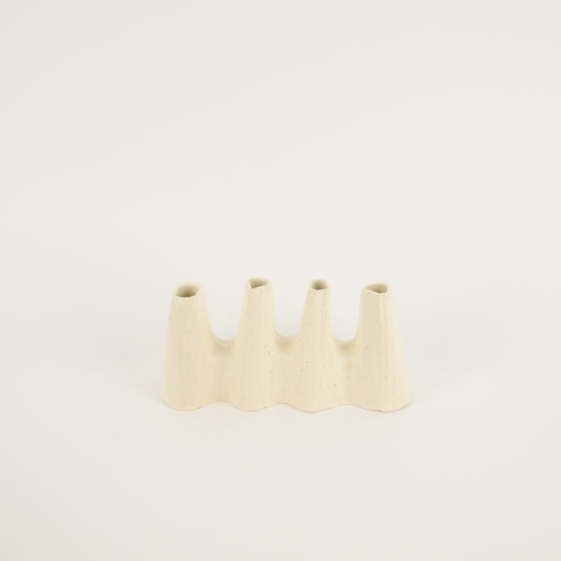 Kirsten Perry —  4 Chimney Vase in White
