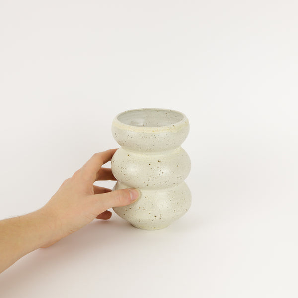 Kaye Poulton — Triple Linked Vase in Grey