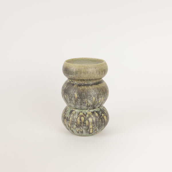 Kaye Poulton — Triple Linked Vase in Green