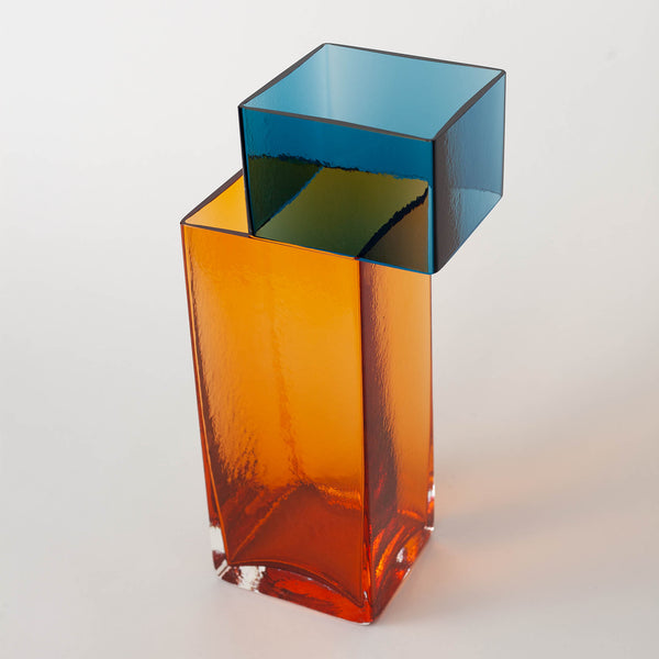 Liam Fleming— Graft Vase in Orange and Blue