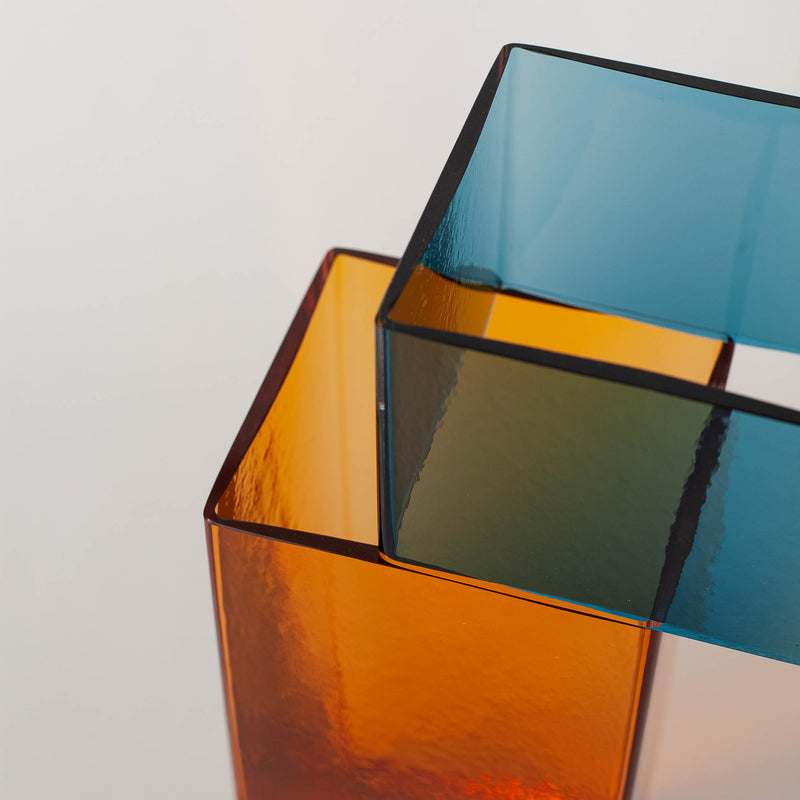 Liam Fleming— Graft Vase in Orange and Blue