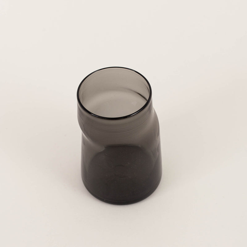 Marcel Hoogstad Hay — Black Glass 'Shift’ Drinking Glass