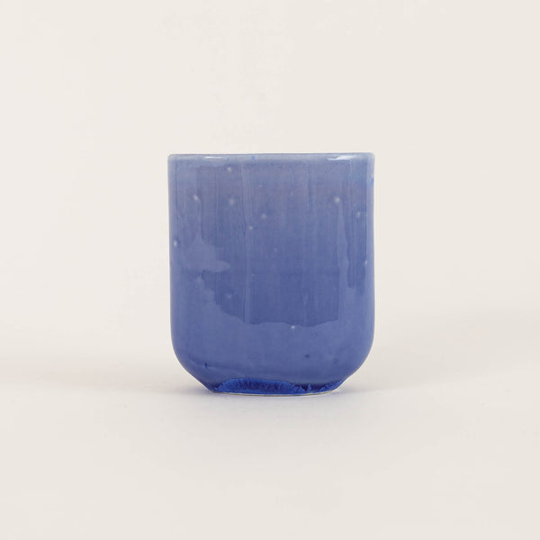 Ryan L Foote — Crystalline Glaze Oval Cup in Sapphire