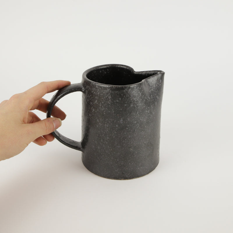 Sharon Alpren — Stoneware Jug in Lunar Black