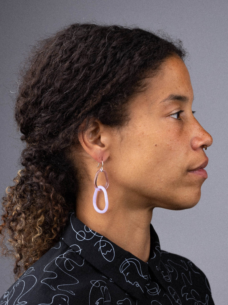 Sarah Dingwall —  Lilac Link Earrings