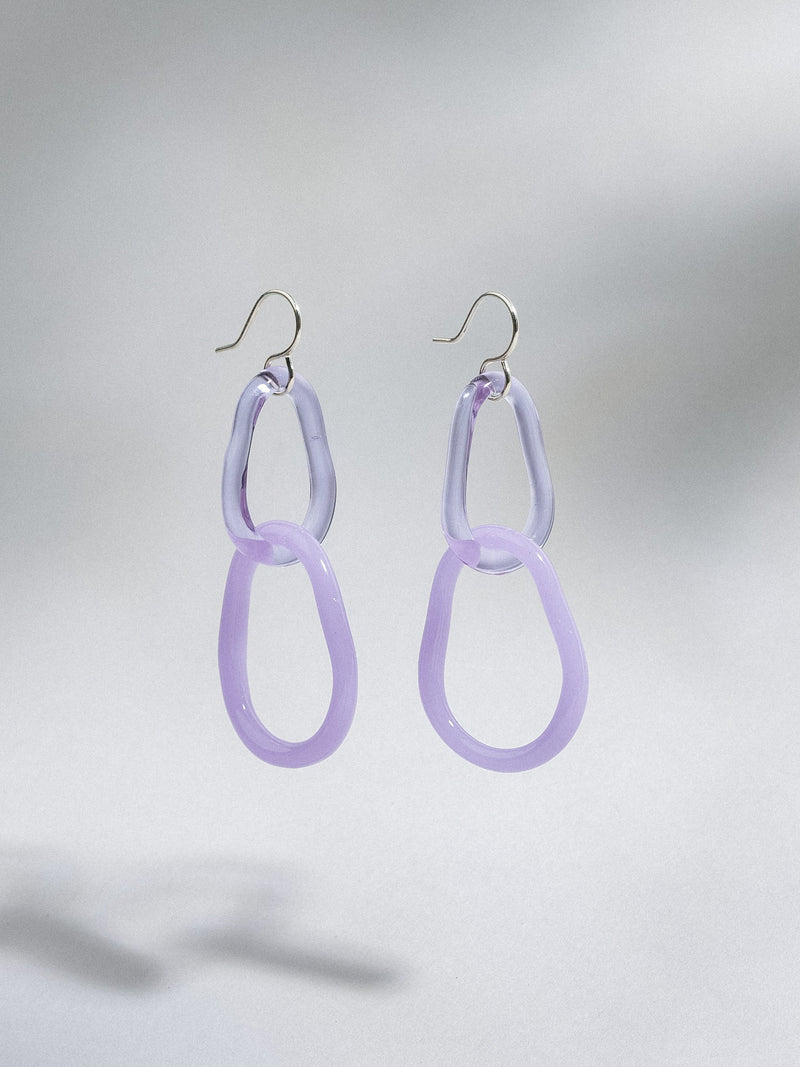 Sarah Dingwall —  Lilac Link Earrings
