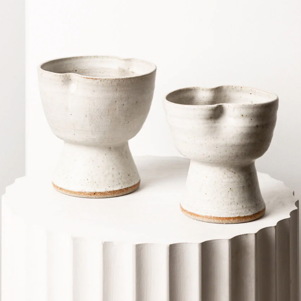 Asobimasu — Large Chalice Vase in White