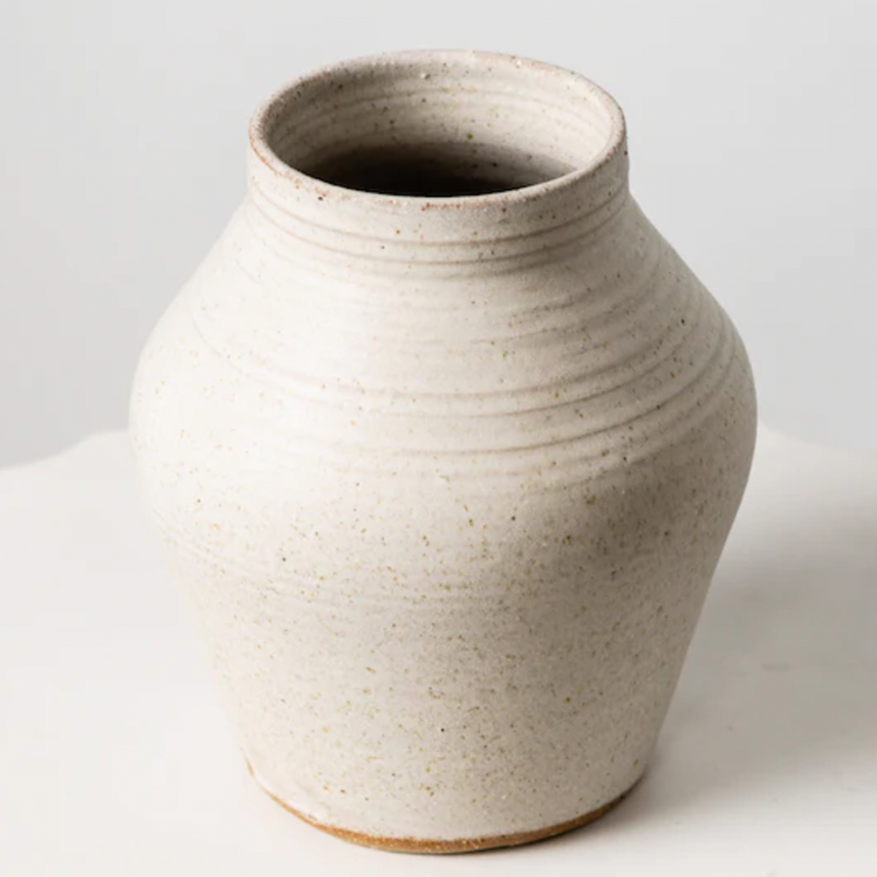 Asobimasu — Small Shibo Vase in White