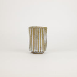 Terunobu Hirata —  Grooved Cup in Straw White