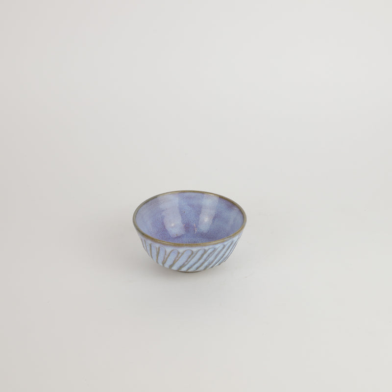 Terunobu Hirata — Fluted Rice Bowl in Pale Blue Moon
