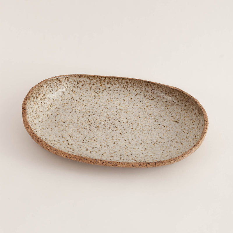 Tracy Muirhead — Large Oval Serving Dish in Oatmeal