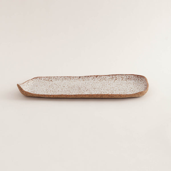 Tracy Muirhead — Large Rectangular Serving Dish in White Speckle