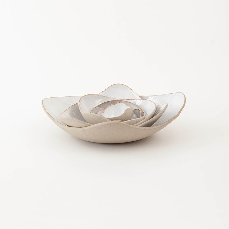 Tracy Muirhead — Medium Stackable Serving Bowl in White