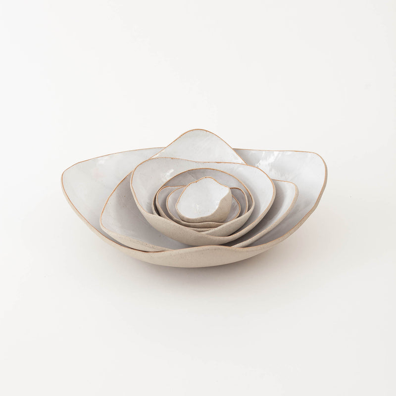 Tracy Muirhead — Medium Stackable Serving Bowl in White