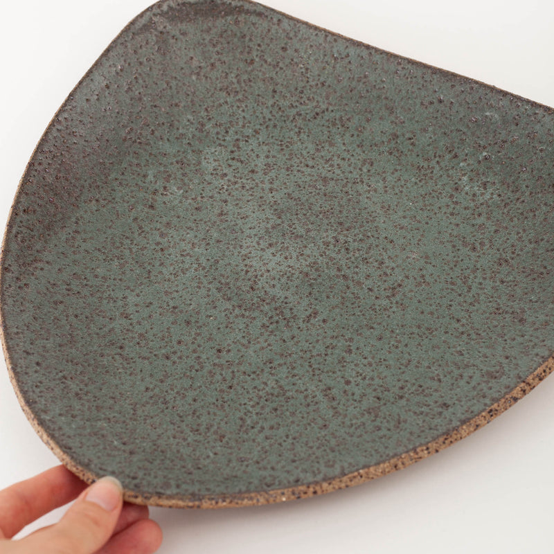 Tracy Muirhead — Large Stackable Platter in Green Speckle