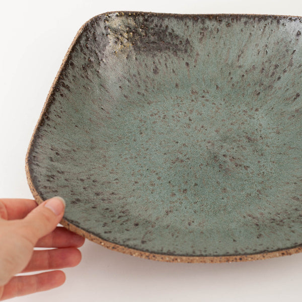 Tracy Muirhead — Extra Large Stackable Serving Dish in Green Speckle