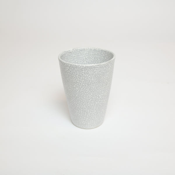 Terunobu Hirata — White Crackle Tall Cup