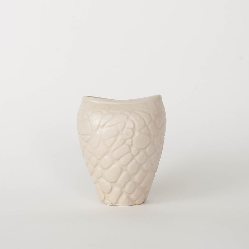 Vanessa Lucas — Carved Vase in Cream