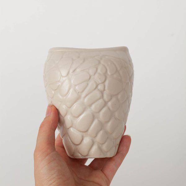 Vanessa Lucas — Carved Vase in Cream