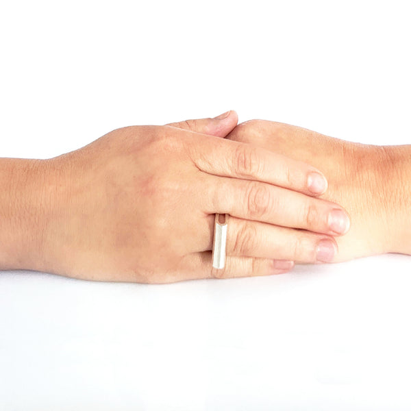 Victoria Mason - Open Window Ring 'Origin' in Sterling Silver | SHOP@Craft