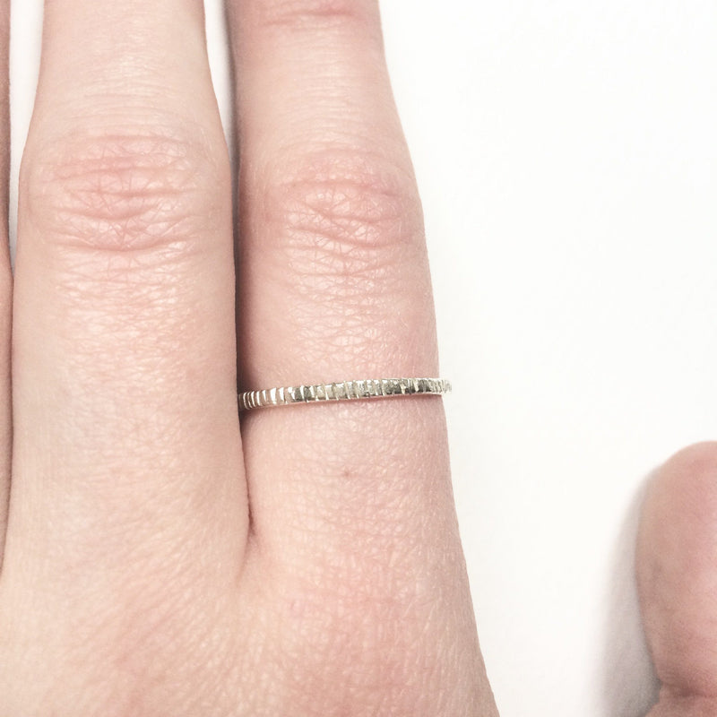 Abby Seymour — Silver Dashes Ring.