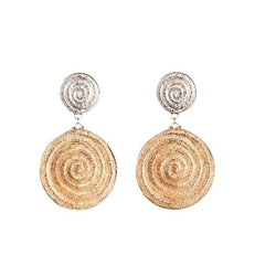 Abby Seymour — Dual Ammonite Studs - Australian made Jewellery 