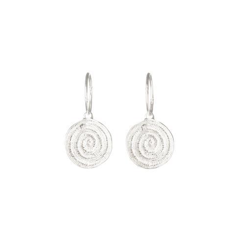 Abby Seymour — Silver Ammonite Sleeper Earrings - Australian made Jewellery 