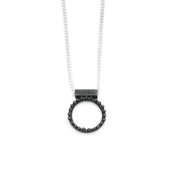 Abby Seymour — Silver and Oxidised Silver Shen Amulet - Australian made Jewellery 