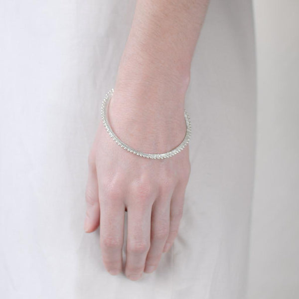 Abby Seymour — Silver Eclipse Bangle - Australian made Jewellery 