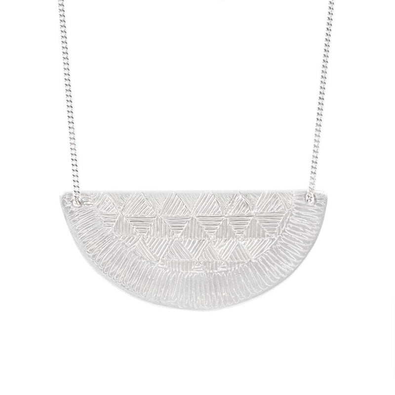 Abby Seymour — Silver Half Moon Necklace - Australian made Jewellery 