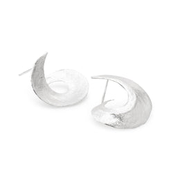 Abby Seymour — Spinning Eucalypt Stud Earrings in Sterling Silver - Australian made Jewellery 