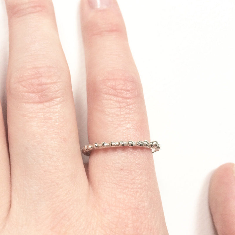 Abby Seymour — Sterling Silver Elliptical Ring - Australian made Jewellery 