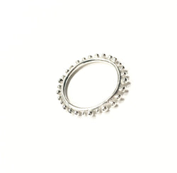 Abby Seymour — Sterling Silver Elliptical Ring - Australian made Jewellery 