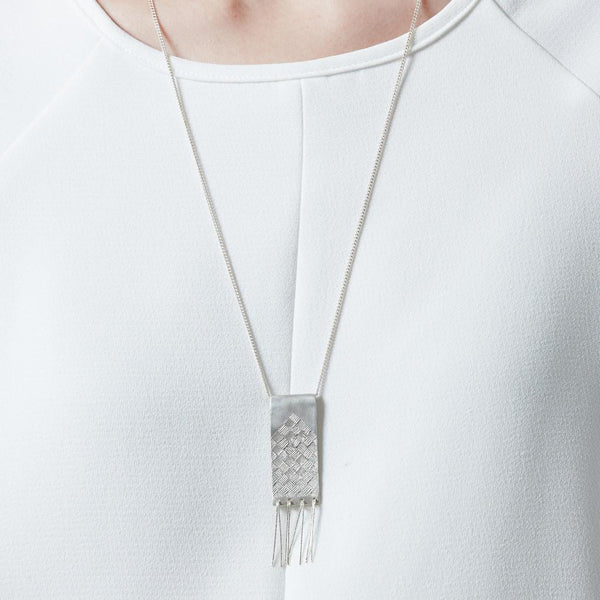 Abby Seymour — Sterling Silver Ziggurat Necklace - Australian made Jewellery 