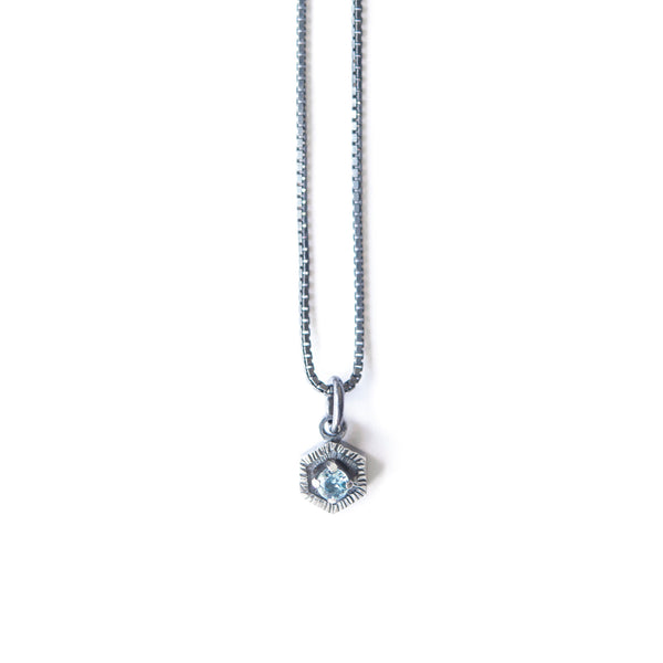 Aurelia Yeomans — Blue Topaz and Sterling Silver 'Blue Waters' Necklace - Australian made Jewellery 