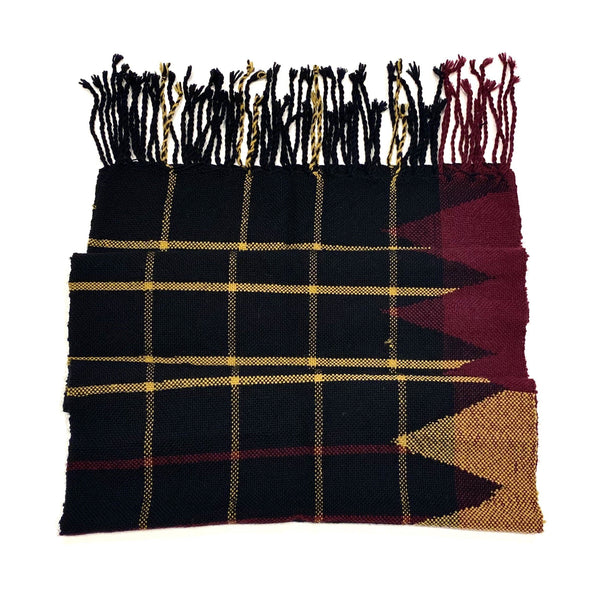 Beck Jobson — Handwoven Merino Check Throw | Wrap in Green and Black Textiles Beck Jobson | Craft