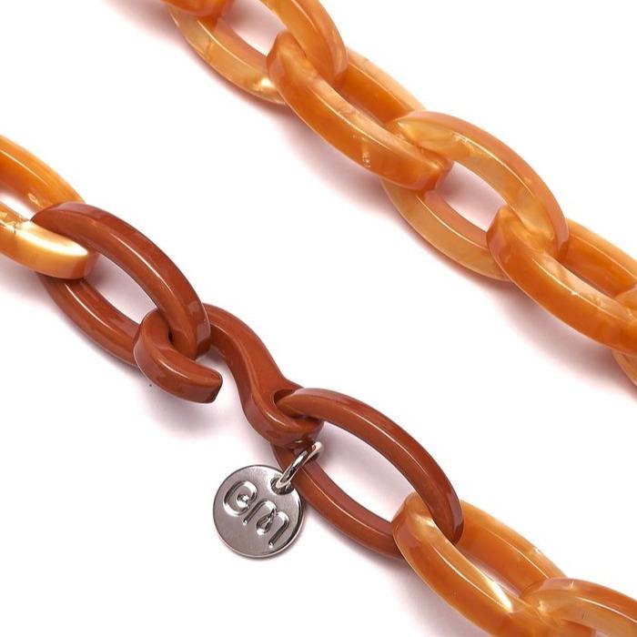 Bianca Mavrick — Chain Link Necklace with Carabiner in Turmeric Jewellery BIANCA MAVRICK | Craft
