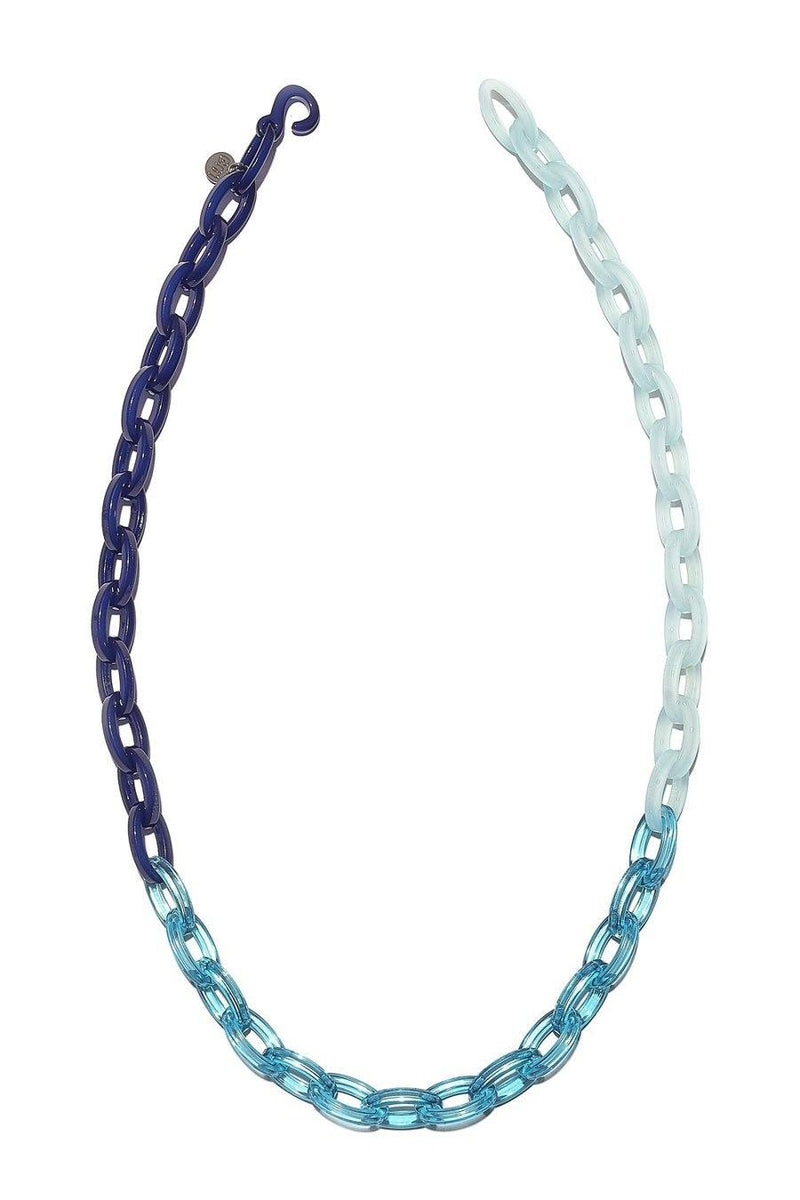 Bianca Mavrick — Trio Gradient Chain Necklace in Blue Jewellery BIANCA MAVRICK | Craft